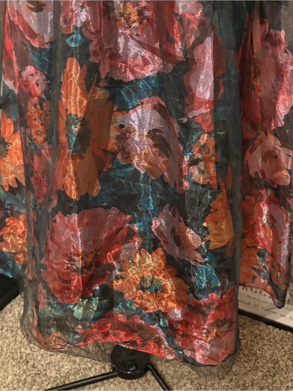 NWT Lulus Strapless Floral Midi Dress – Size Medium - Picture 3 of 9
